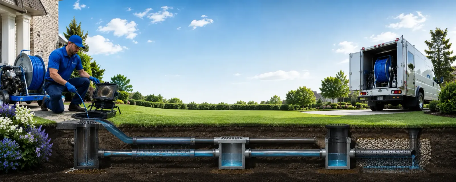 Outdoor drain cleaning information for Driscoll, TX